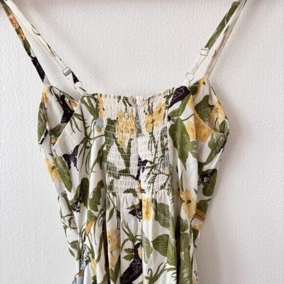 Reformation Rianne Midi Dress - Tropics Print Yellow Size 0 - Picture 8 of 10